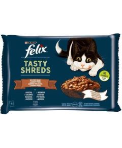 Purina FELIX Tasty Shreds with duck and turkey - 4x 80g