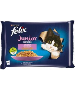 Purina Felix Fantastic Junior rural flavors in jelly - chicken, salmon - 340g (4x 85 g)