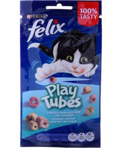 Purina FELIX Play Tubes Fish, Shrimps  - dry cat food - 50 g