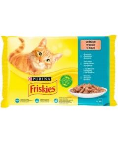 Purina Friskies Fish Mix - wet cat food - 4x 85 g