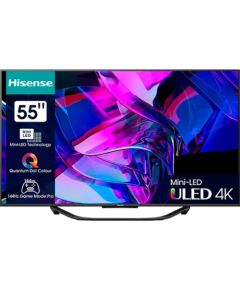 Hisense 55U7KQ, LED television  - 55 - silver, UltraHD/4K, triple tuner, HDR10+, WLAN, LAN, Bluetooth, 120Hz panel