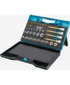 Hazet tool set TORX 1557/35, 35 pieces, socket wrench (1/4 + 1/2)