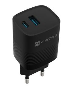 NATEC CHARGER RIBERA GAN 1X USB-A + 1X USB-C 30W