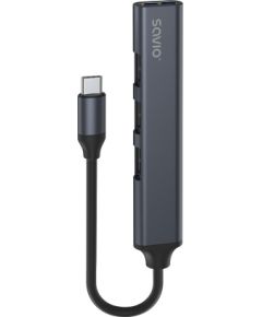 SAVIO Hub AK-70 USB-A - 3 × USB-A 2.0, 1 × USB-A 3.1 GEN 1, 4 in 1, 5 Gbps