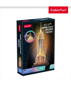 Cubic Fun CUBICFUN LED 3D puzle Ņujorkas debesskrāpis \"Empire State Building\"