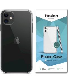 Fusion Ultra Clear Series 2 mm Silikona Aizsargapvalks Xiaomi Redmi Note 9 Caurspīdīgs (EU Blister)