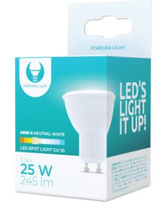Forever Light LED spuldze GU10 3W 230V 4500K 245lm