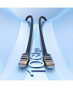 Baseus Speed Seven ātrgaitas RJ45 tīkla kabelis 10Gbps 0,5 m melns (WKJS010001)