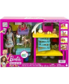 Mattel Lalka Barbie Barbie Lalka Barbie Farma radosnych kurek Zestaw HGY88