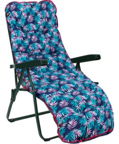 Deck chair BADEN-BADEN blue pad
