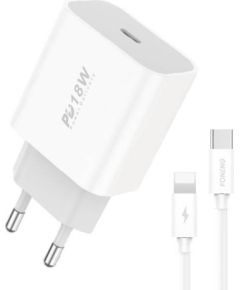 Wall charger Foneng EU23 18W + USB-C to Lightning cable