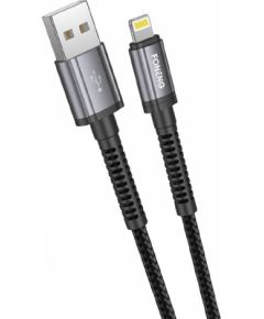 USB cable for Lightning Foneng X83, 2.1A, 1m (black)