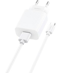 Fast charger Foneng 1x USB EU28 QC 3.0+ USB Type C cable