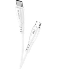 USB-C to USB-C cable Foneng X73, 60W, 1m (white)