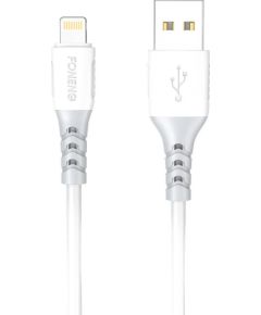 USB to Lightning Cable Foneng X66, 20W, 3A, 1m (white)