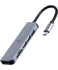 I/O ADAPTER USB-C TO HDMI/USB3/6IN1 A-CM-COMBO6-02 GEMBIRD