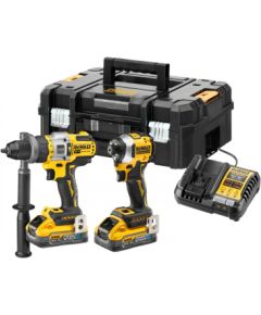 Instrumentu komplekts DeWalt DCK2052H2T-QW (DCD999 + DCF850); 18 V; 2x5,0 Ah akum.