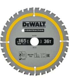 Griešanas disks DeWalt DT1950-QZ; 165x20 mm; Z36