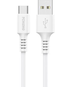 Cable USB to USB C Foneng, x85 3A Quick Charge, 1m (white)