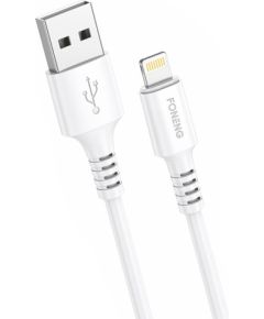 Cable USB to Lightning Foneng, x85 iPhone 3A Quick Charge, 1m (white)