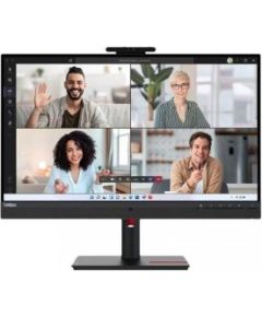 Lenovo THINKVISION T27HV-30/ 27" QHD/ 2560X1440/ ANTI-GLARE /16:9/ IR+RGB CAMERA/ INTEGRATED MICROPHONE/ SUPPORTS VESA MOUNT/ USB/ HDMI/ RJ45/ 3-YEAR WARRANTY