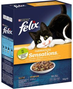 PURINA Felix Farmhouse Sensations Chicken - dry cat food - 1kg