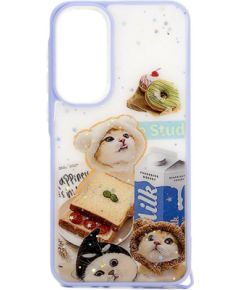 iLike Samsung  Galaxy A35 EPOXY CARTOON COVER White Blue