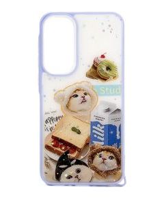 iLike Samsung  Galaxy A55 EPOXY CARTOON COVER White Blue