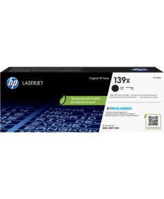 HP 139X (W1390X) toner cartridge, Black (4000 pages)