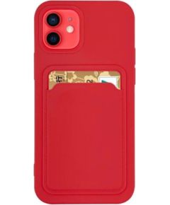 iLike Samsung  Card Cover case for Samsung Galaxy A52 4G / A52 5G / A52S 5G red