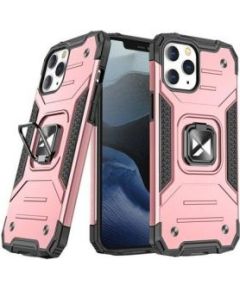 Wozinsky Apple  iPhone 13 Pro Max Ring Armor Case Kickstand Tough Rugged Pink