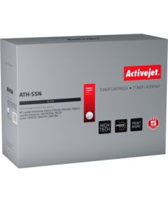 Activejet ATH-55N Toner (replacement for HP 55A CE255A, Canon CRG-724; Supreme; 6000 pages; black)