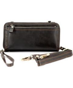 Evelatus Universal  Leather Zipper Design Wallet Black