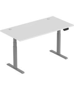 Adjustable Height Table Up Up Thor Gray, Table top L White