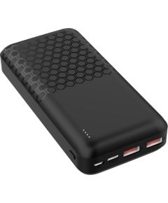 Platinet power bank 20000mAh PD QC, black (45932)