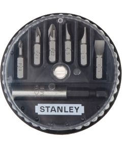 Skrūvgriežu uzgaļu komplekts Stanley 1-68-738; 7 gab. + Magnētisks turētājs