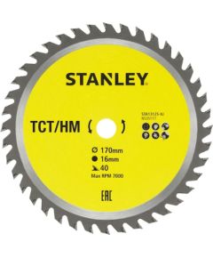 Griešanas disks Stanley STA13125-XJ; 170x16 mm; Z40