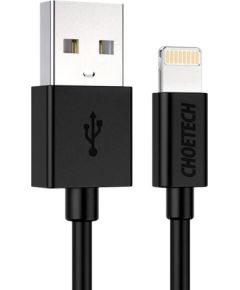 USB to Lightning cable Choetech IP0026, MFi,1.2m (black)