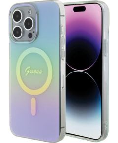 Guess  IML MagSafe Iridescent Case Aizsargapvalks Priekš Apple iPhone 15 Pro