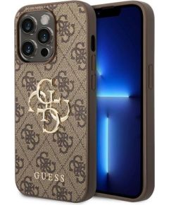 Guess 4G Big Metal Logo Back Case Aizsargapvalks Priekš Apple iPhone 15 Pro