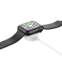 iWear CH3 Universāls / Apple Watch USB 1m Vada savienojuma 3.5W Bezvadu lādētājs - paliknis Viedajiem Pulksteņiem Balta