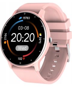 iWear 2023 Super plāns Apaļļš Fitnesa Viedpulkstenis ar 1.3'' HD IPS displeju Asinsspiediena & Pulsa mēr. / Soc. tīkliem Rozā