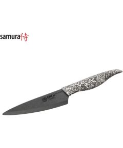 Samura Inca Universāls virtuves nazis ar melnu cirkonija keramikas 155mm asmeni / ABS TPR rokturi