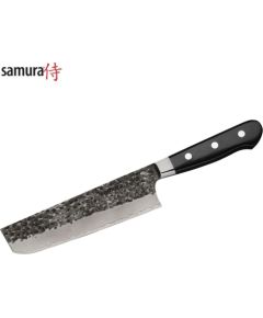 Samura Pro-S Lunar Nakiri кухонный нож 177mm лезве Кованное Damascus Японская сталь 61 HRC