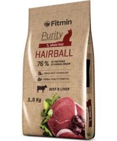 FITMIN Cat Purity Hairball - dry cat food - 1,5 kg