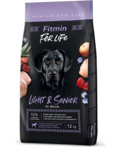 FITMIN Dog for Life Light&Senior - dry dog food - 12 kg
