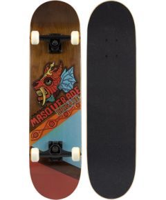 Skateboard NIJDAM MASQUERADE BRIGADE 52NT Dark red/Yellow