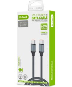 D-Fruit cable USB - C-USB-C 1m, grey (DF440C)