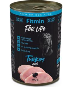 Fitmin  Fitmin For Life Dog karma mokra dla psa z indyka - 400g