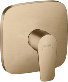 Hansgrohe iebūvējamā dušas maisītāja Talis E virsapmetuma daļa, brushed bronze